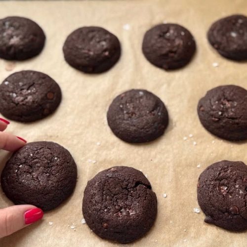 עוגיות דאבל-שוקולד